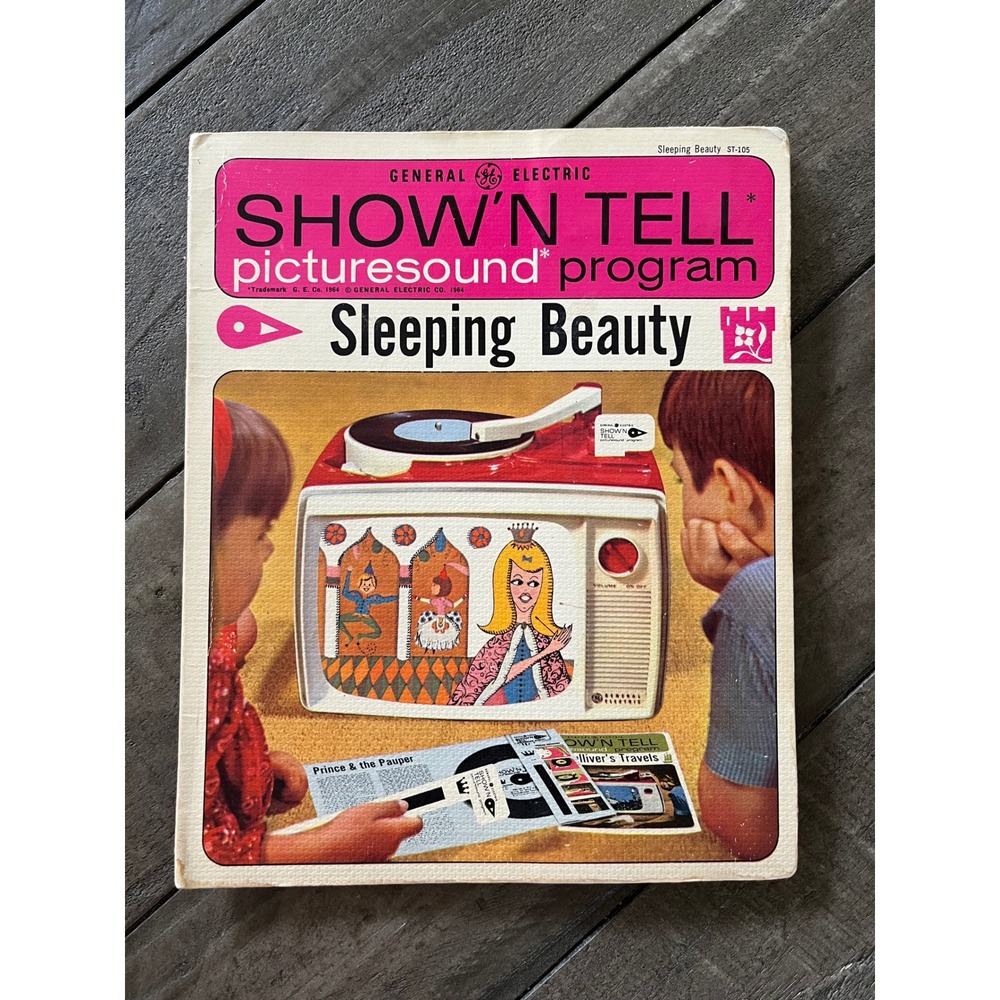 Vintage 1964 GE Show 'N Tell Sleeping Beauty Picturesound‎ Record & Slide ST-105